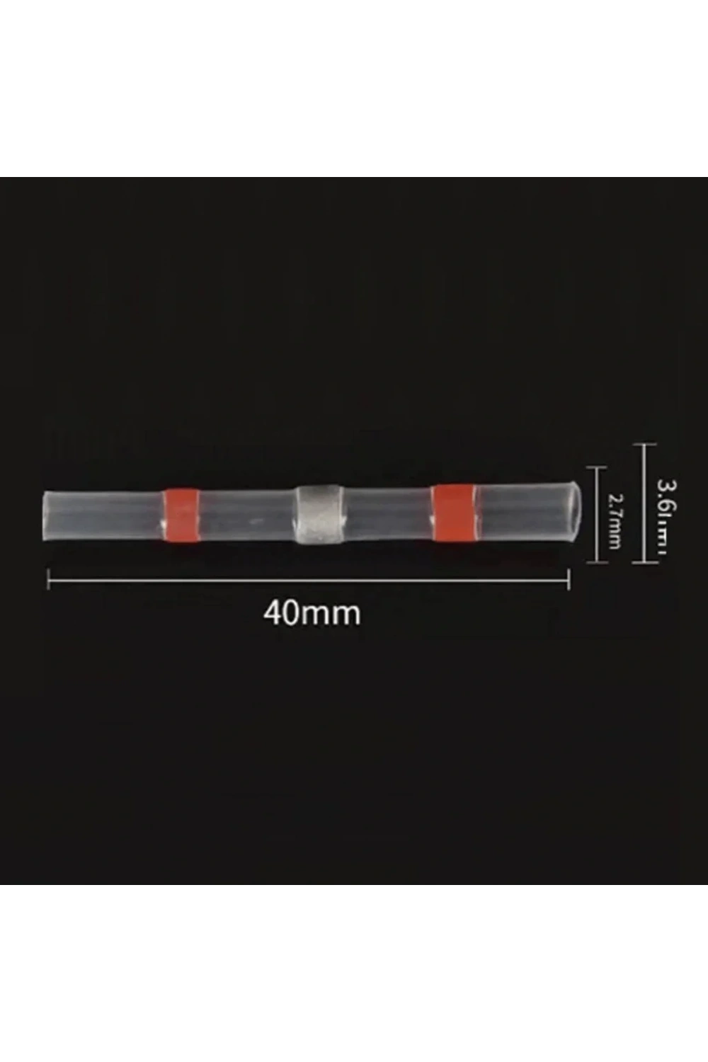 IC-274S-21 Lehimli Makaron 0.50-1.50mm2 Kablo İçin Kırmızı