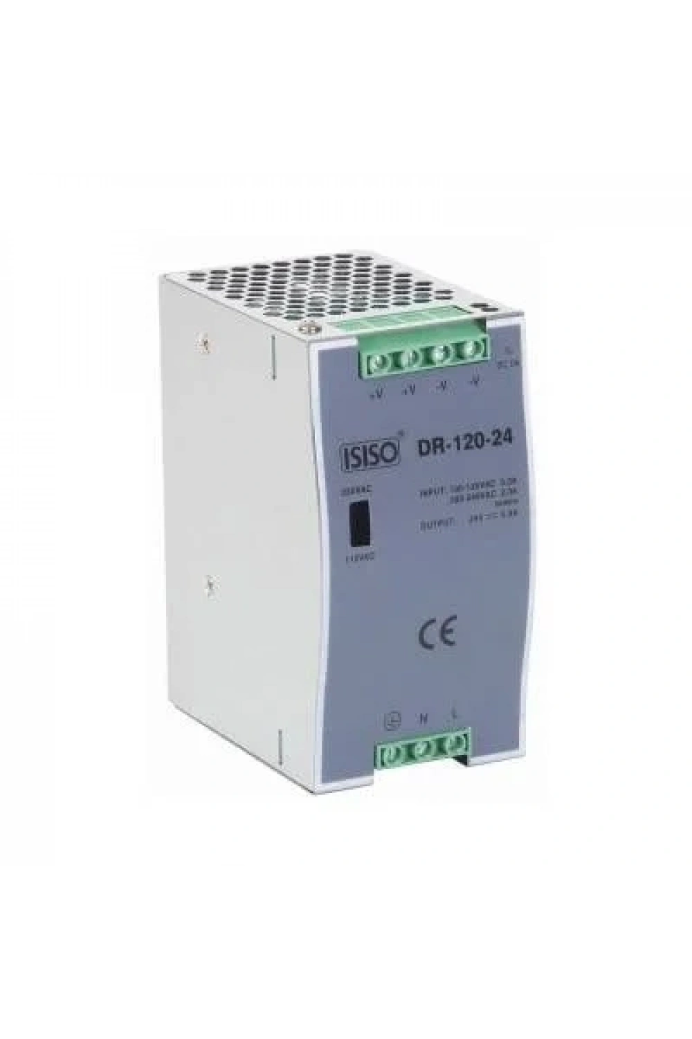 IDR-120-24 - 120W 24VDC 5A Raya Montajlı Güç Kaynağı