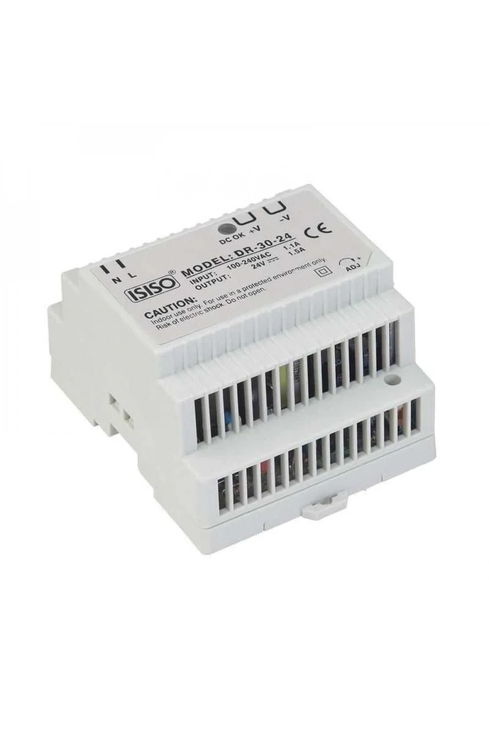 IHDR-30-24 - 30W 24VDC 1.5A Raya Montajlı Güç Kaynağı
