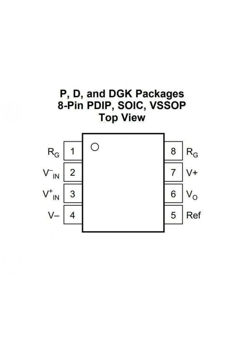INA126UA SOIC-8 Enstrümantasyon Yükselteci Entegresi