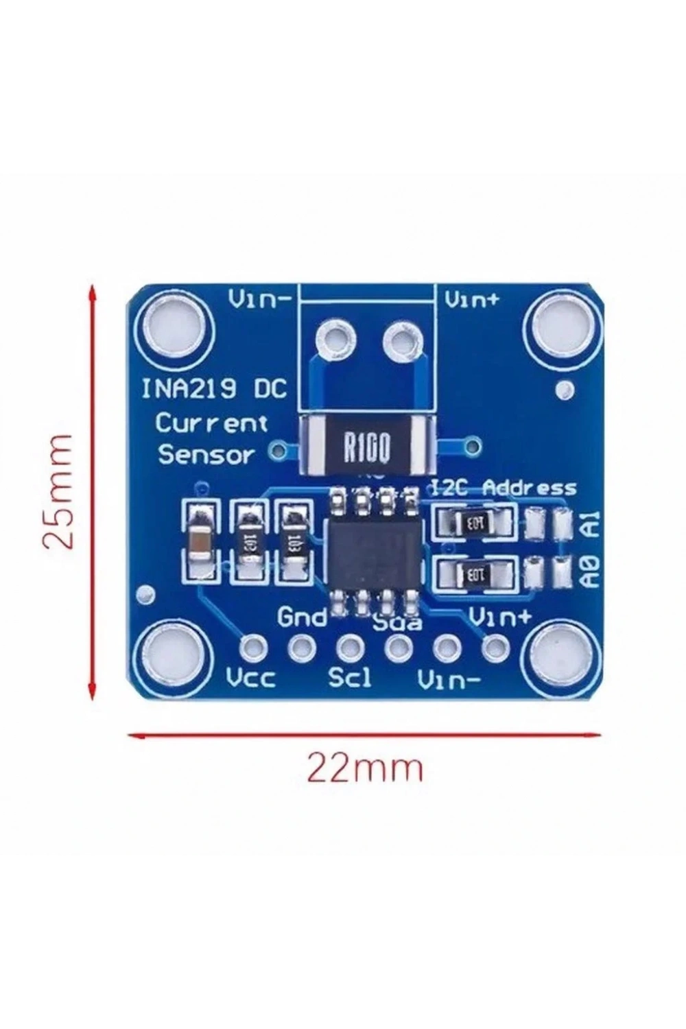 INA219 I2C Çift Yönlü Akım Sensörü Modülü