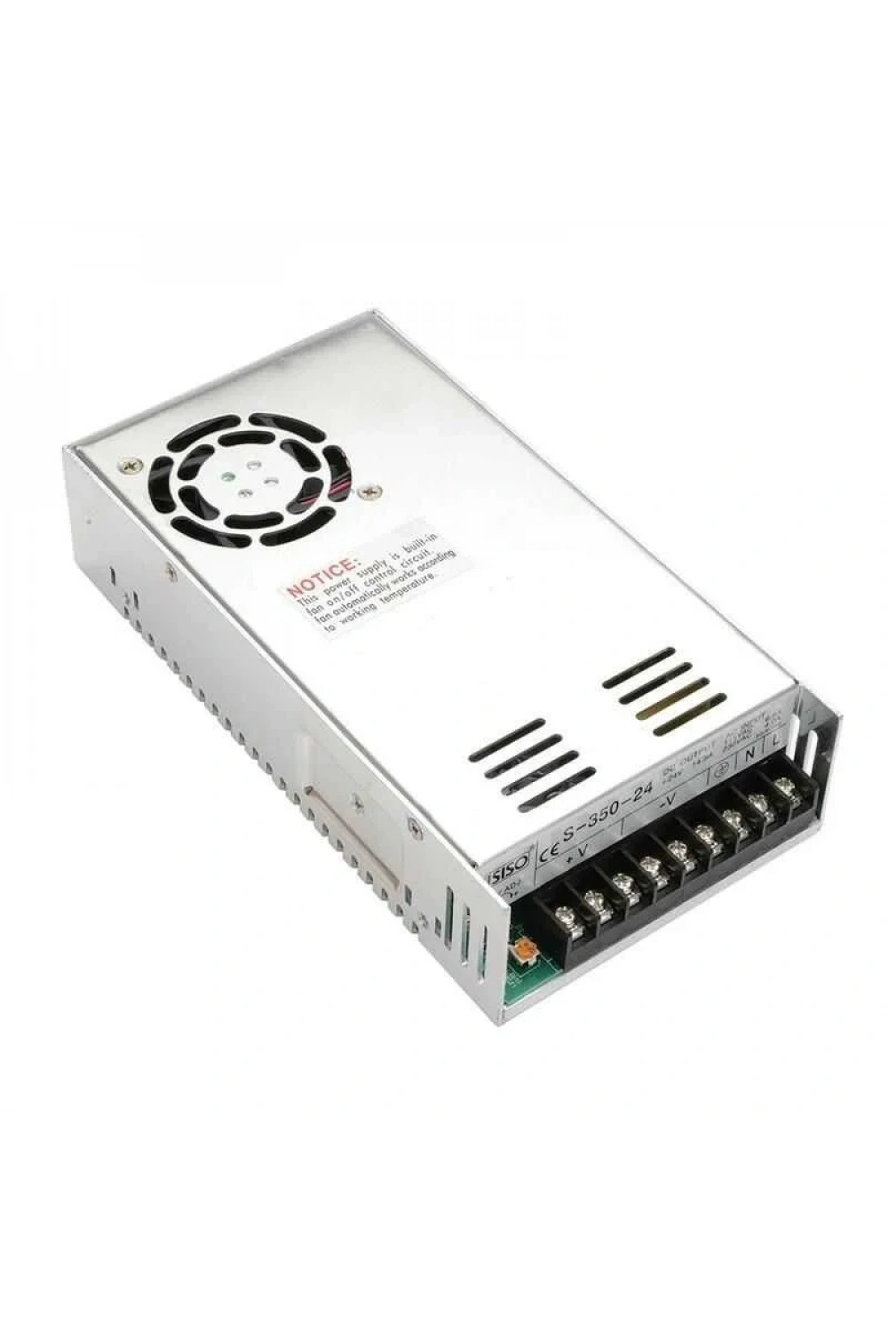 INES-350-48 - 350W 48VDC 7.3A Ray Montajlı Kapalı Tip Güç Kaynağı