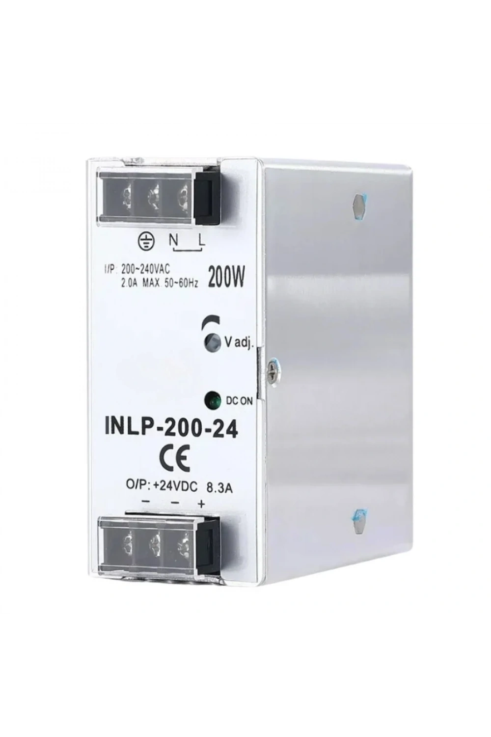INLP-200-24 - 200W 24VDC 8.3A Raya Montajlı Güç Kaynağı