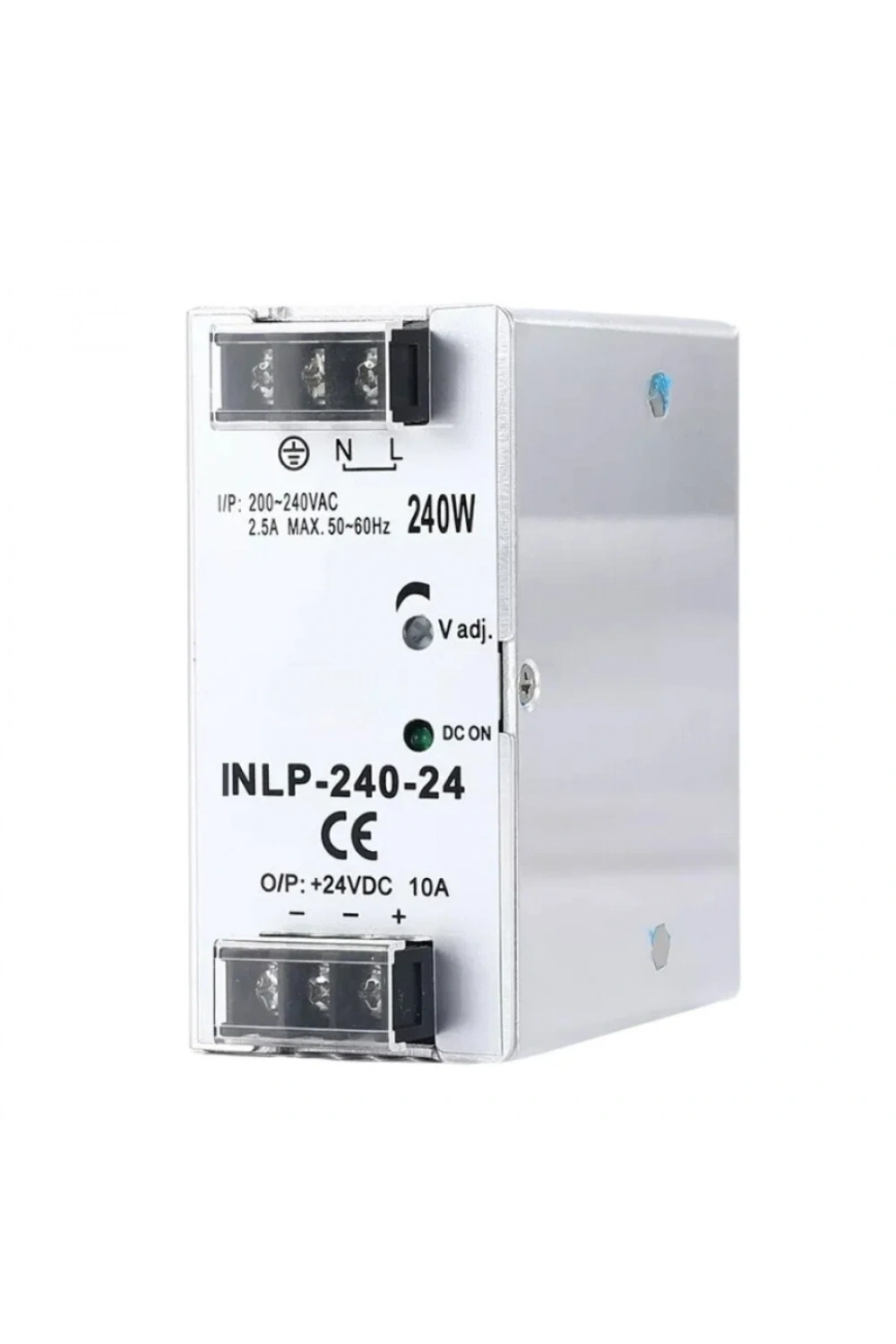 INLP-240-24 - 240W 24VDC 10A Raya Montajlı Güç Kaynağı