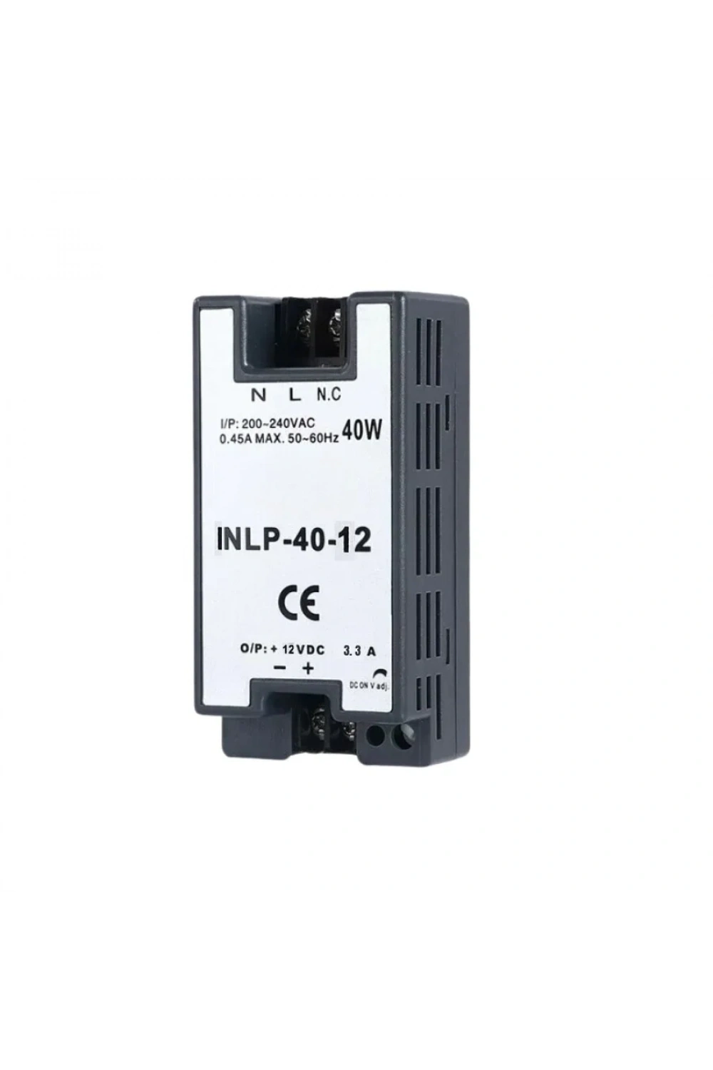 INLP-40-12 - 40W 12VDC 3.3A Raya Montajlı Güç Kaynağı