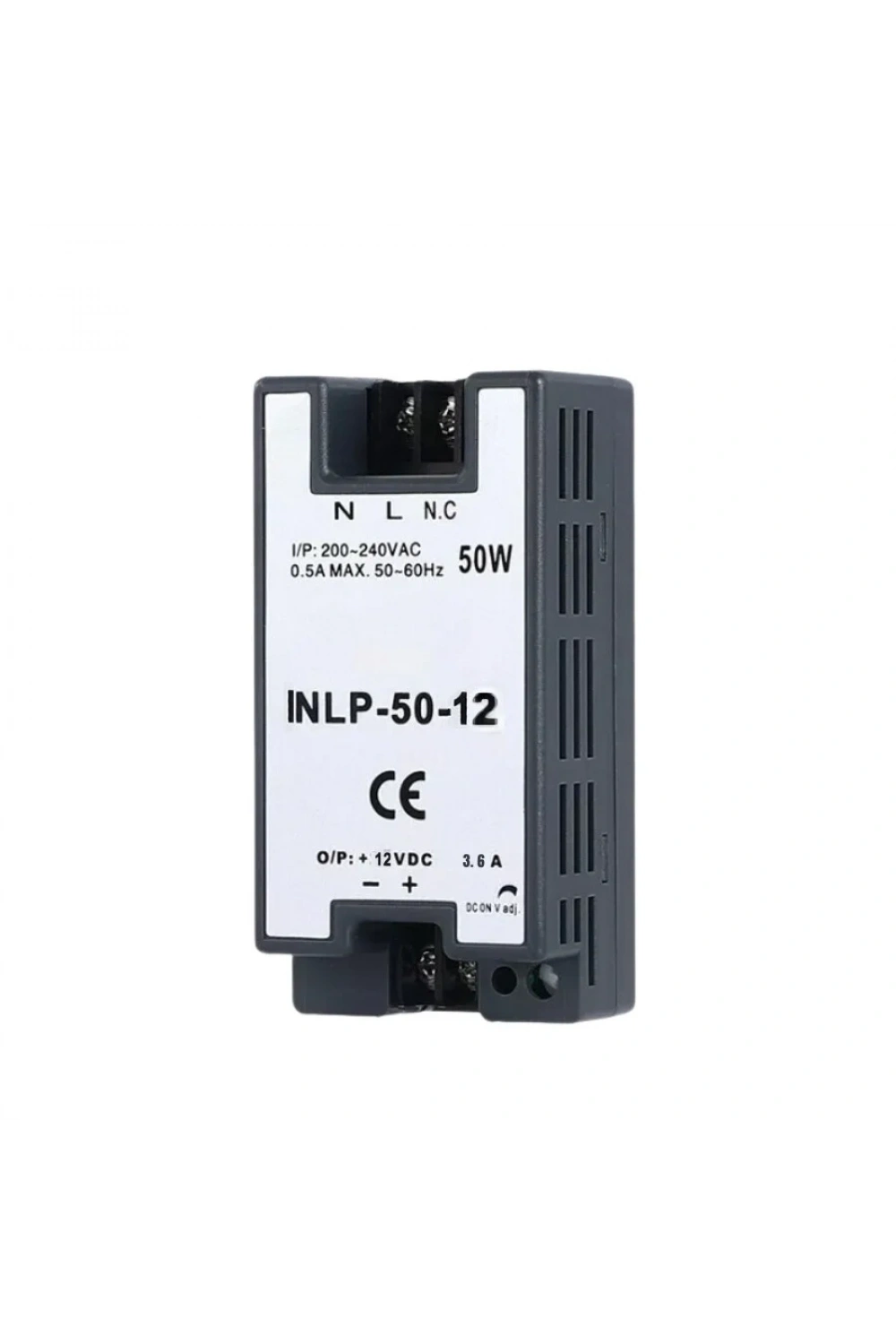 INLP-50-12 - 50W 12VDC 3.6A Raya Montajlı Güç Kaynağı