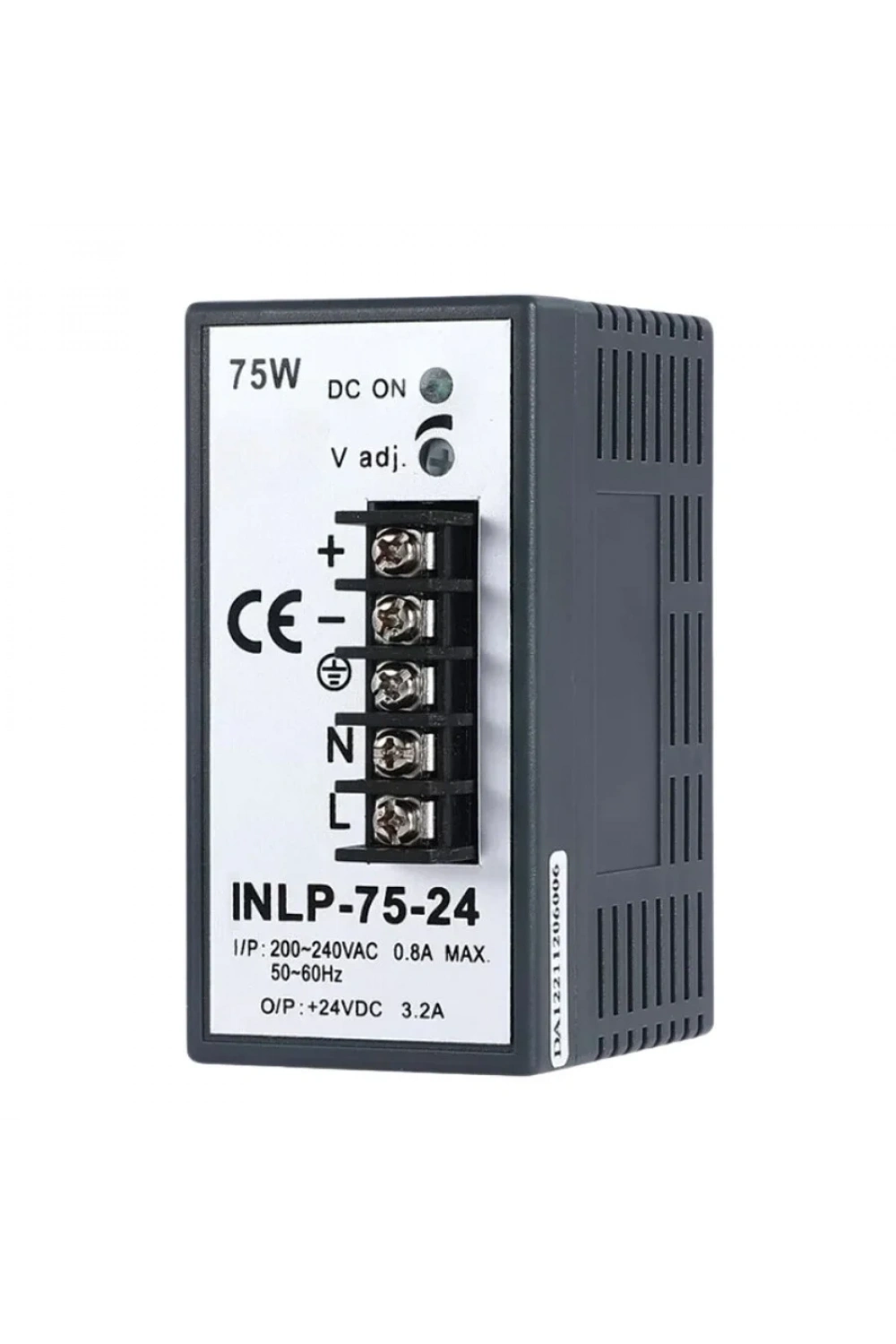 INLP-75-24 - 75W 24VDC 3.2A Raya Montajlı Güç Kaynağı