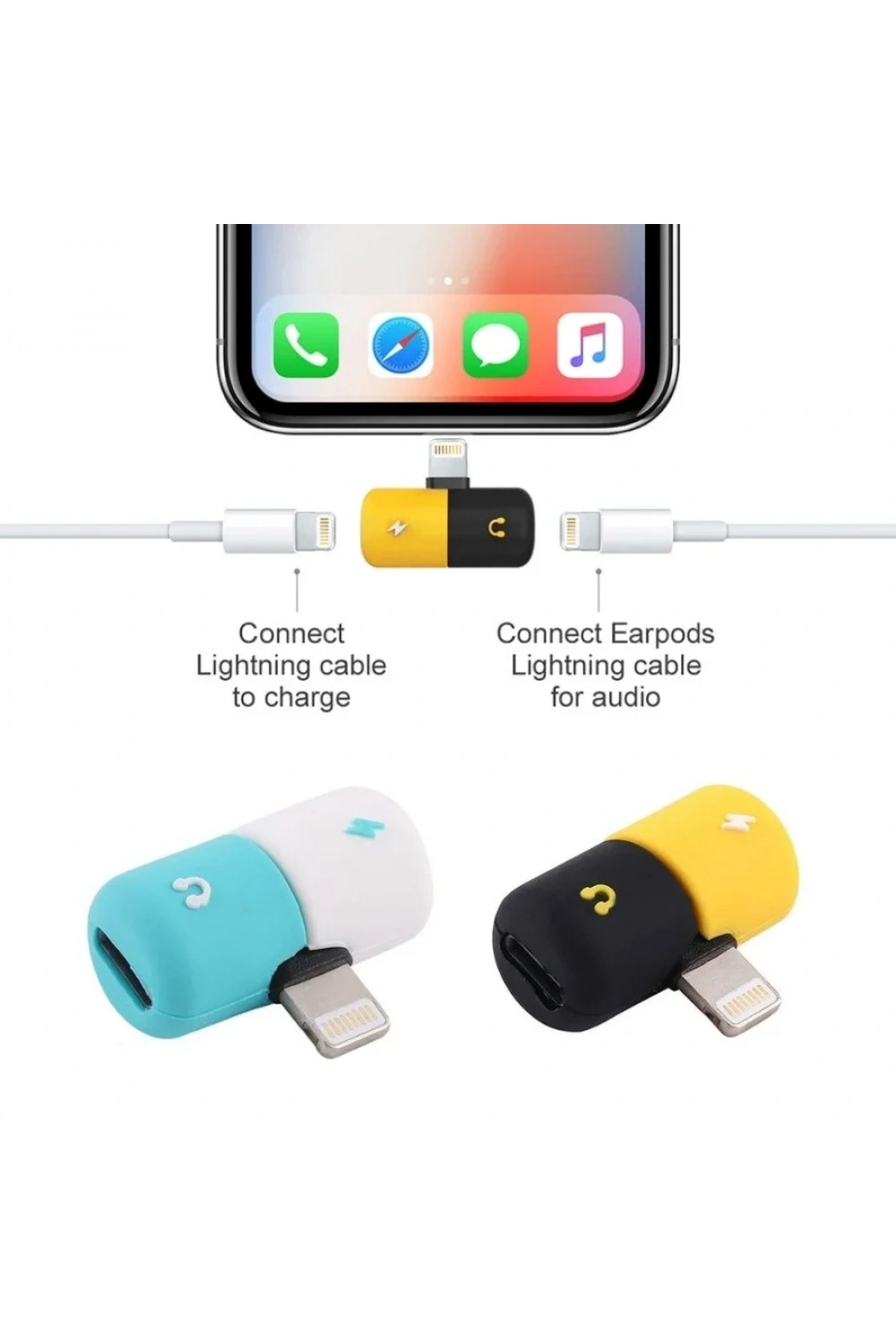 iPhone Lightning Şarj ve Kulaklık Soketi Dönüştürücü