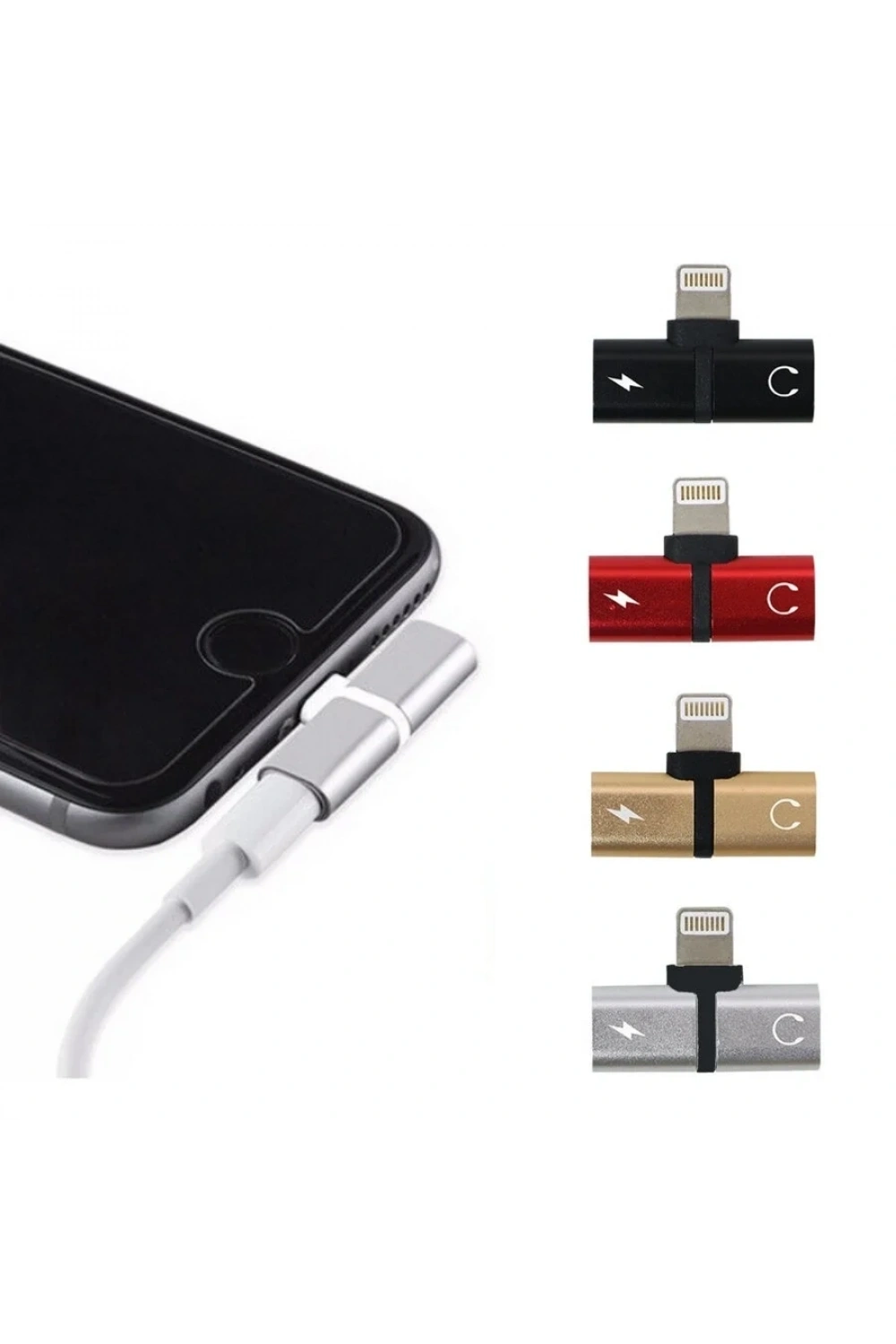 iPhone Lightning Şarj ve Kulaklık Soketi Dönüştürücü - 26mm