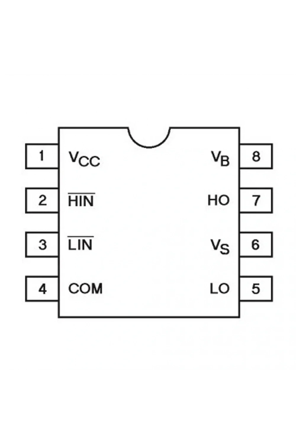 IR2102 Mosfet Sürücü Entegresi Dip-8
