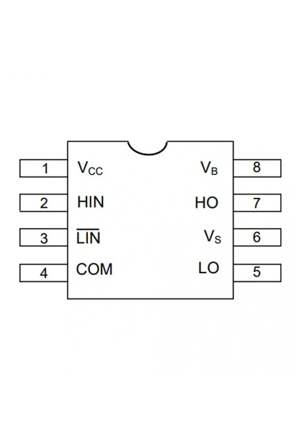 IR2103 Smd Mosfet Sürücü Entegresi Soic-8