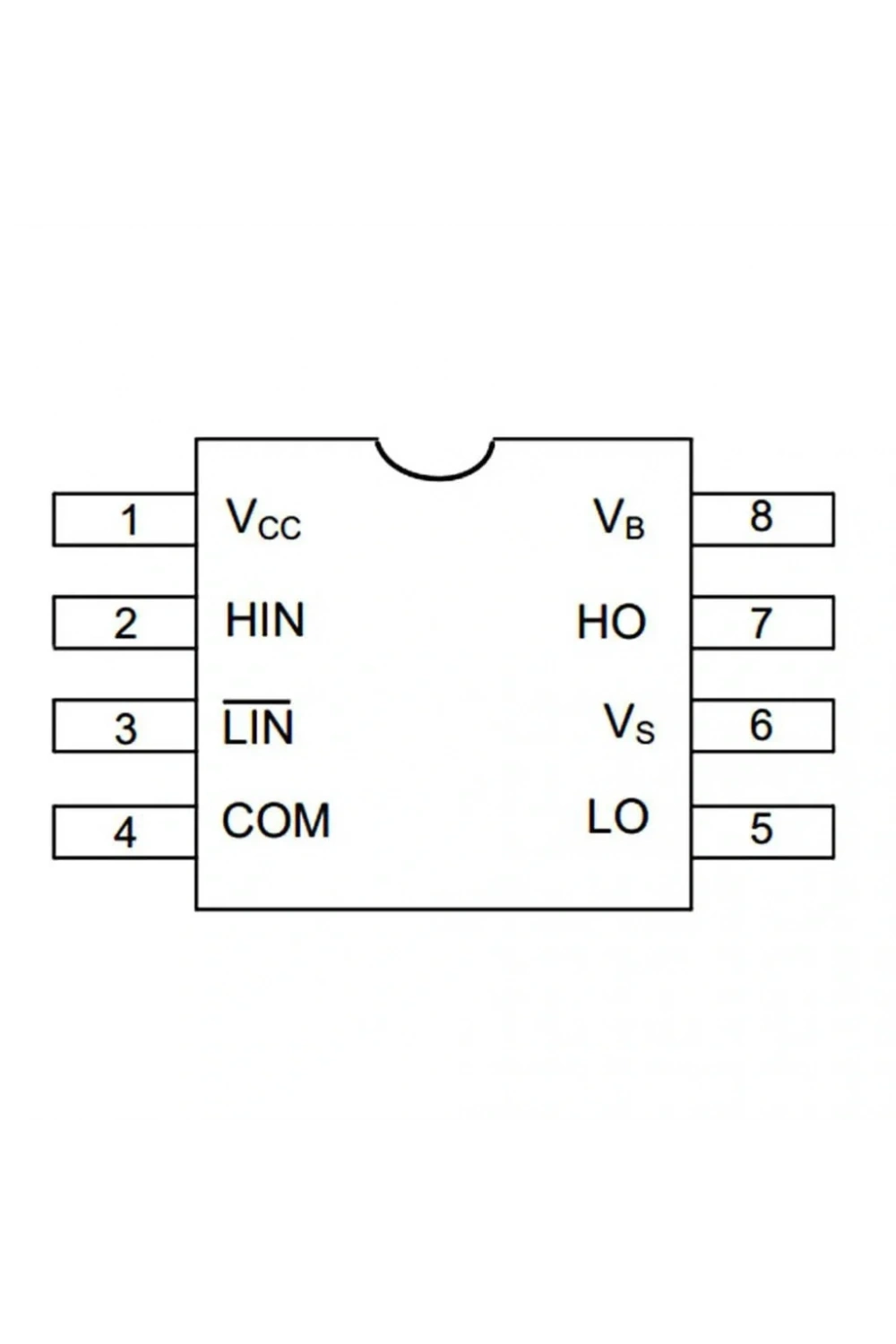 IR2103PBF Mosfet Sürücü Entegresi Dip-8