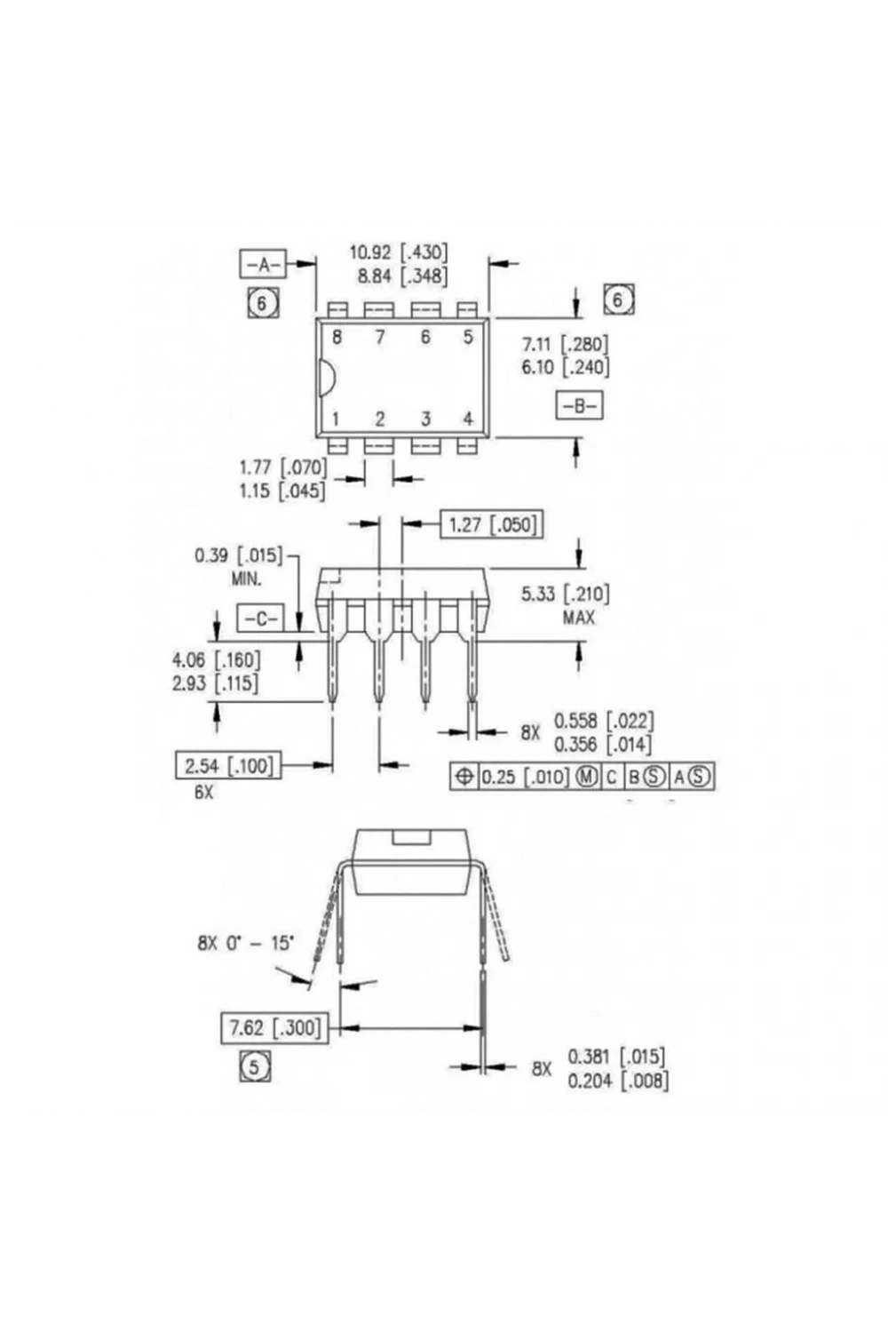 IR2103PBF Mosfet Sürücü Entegresi Dip-8