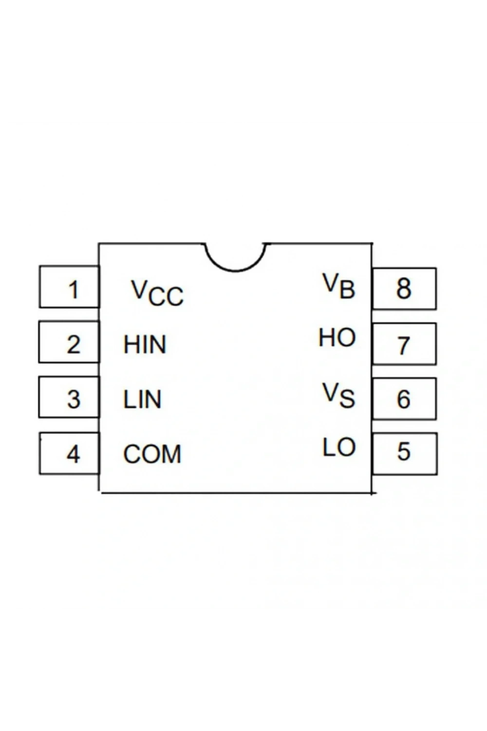 IR2106 Smd Mosfet Sürücü Entegresi Soic-8
