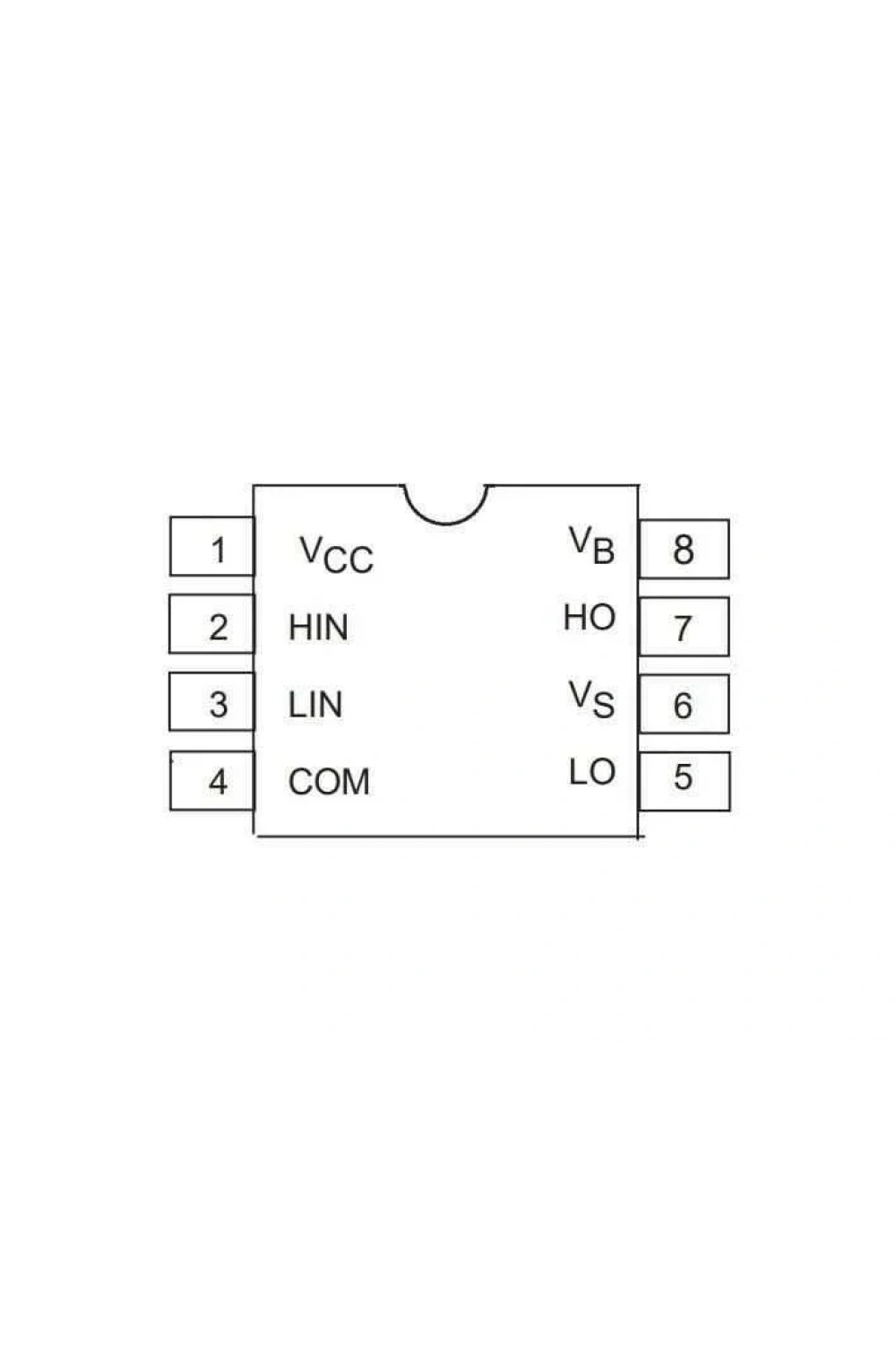 IR2106 SOIC-8 Smd Mosfet Sürücü Entegresi
