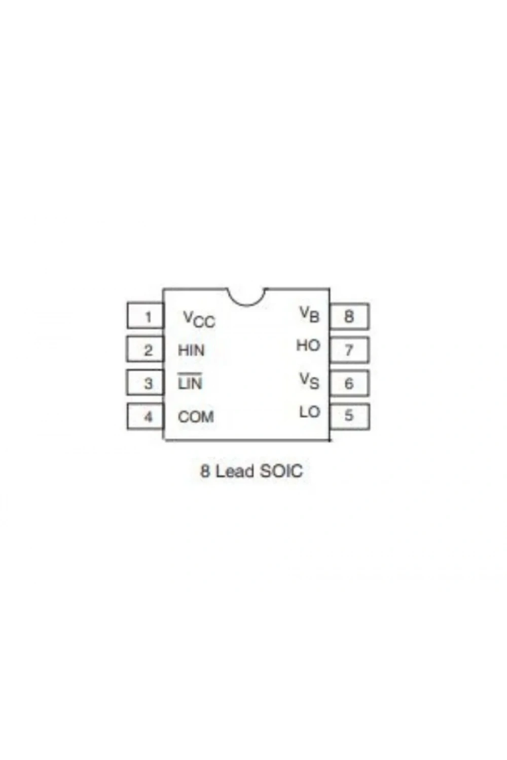 IR2108 SOIC-8 SMD Mosfet Sürücü Entegresi