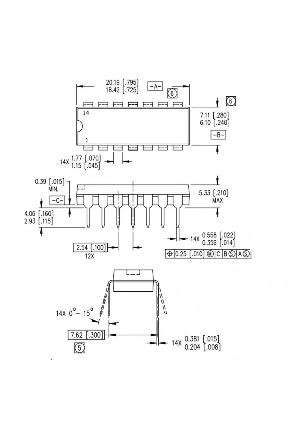 IR2110 Mosfet Sürücü Entegresi Dip-14