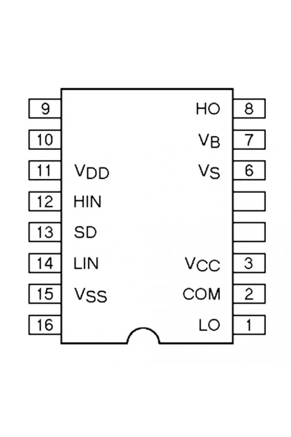 IR2110 Smd Mosfet Sürücü Entegresi Soic-16W