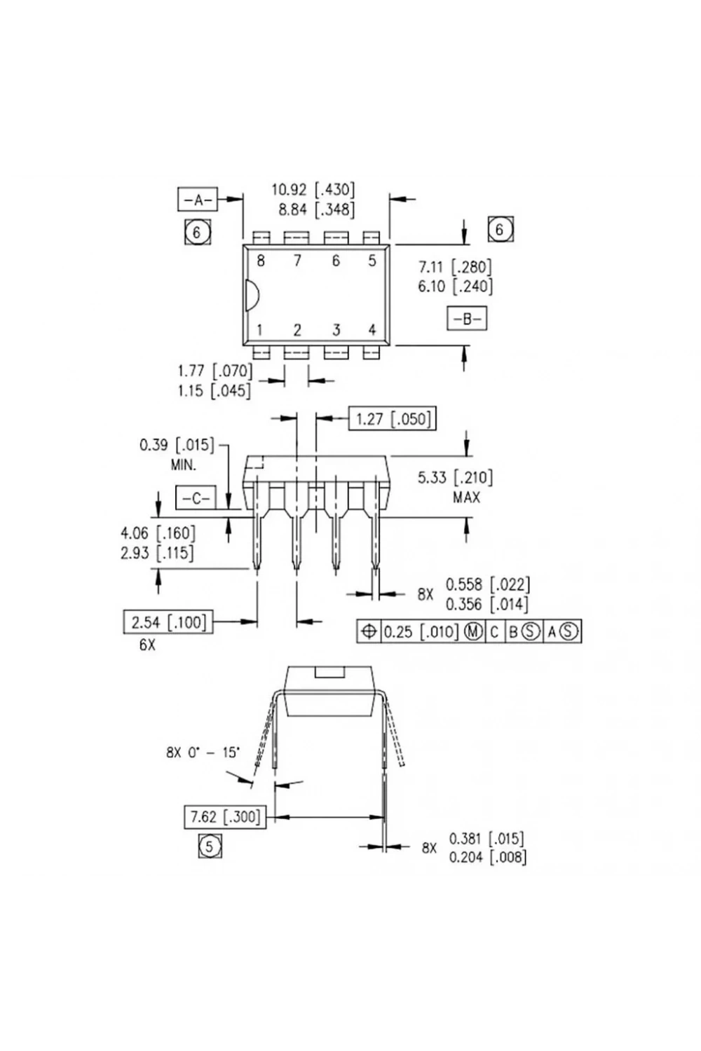 IR2125 Mosfet Sürücü Entegresi Dip-8