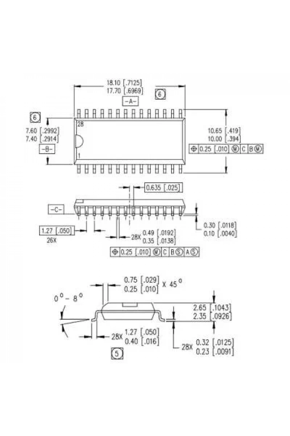 IR2130 SOIC-28 Smd Mosfet Sürücü Entegresi
