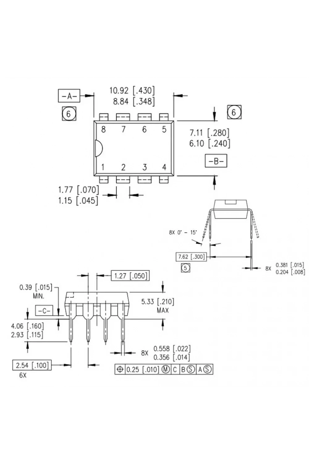 IR2153 Mosfet Sürücü Entegresi Dip-8