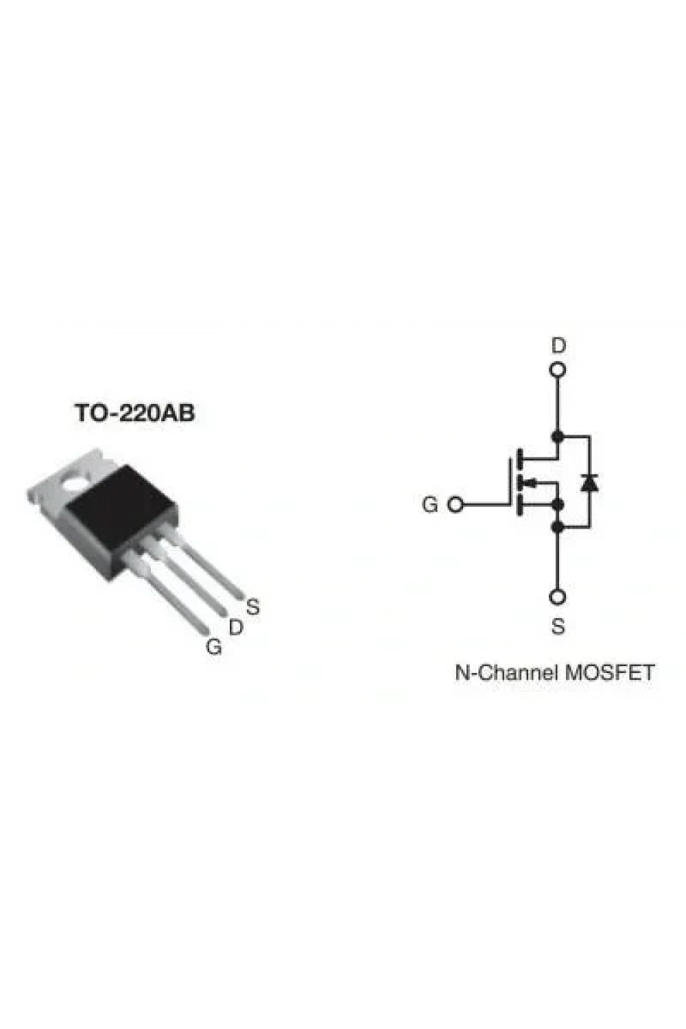 IRFZ44N - 55V 49A Mosfet - TO220