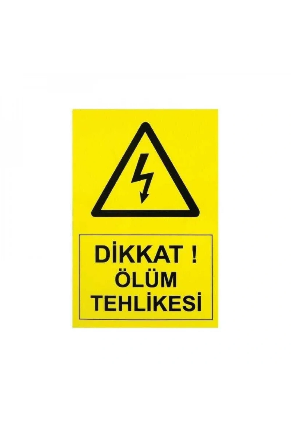 IS-Tİ2 Tehlike Etiketi 14x10cm (Yüksek Voltaj)