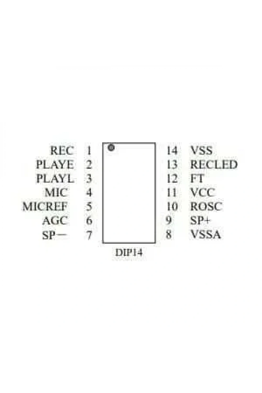 ISD1820PY DIP-14 Entegre