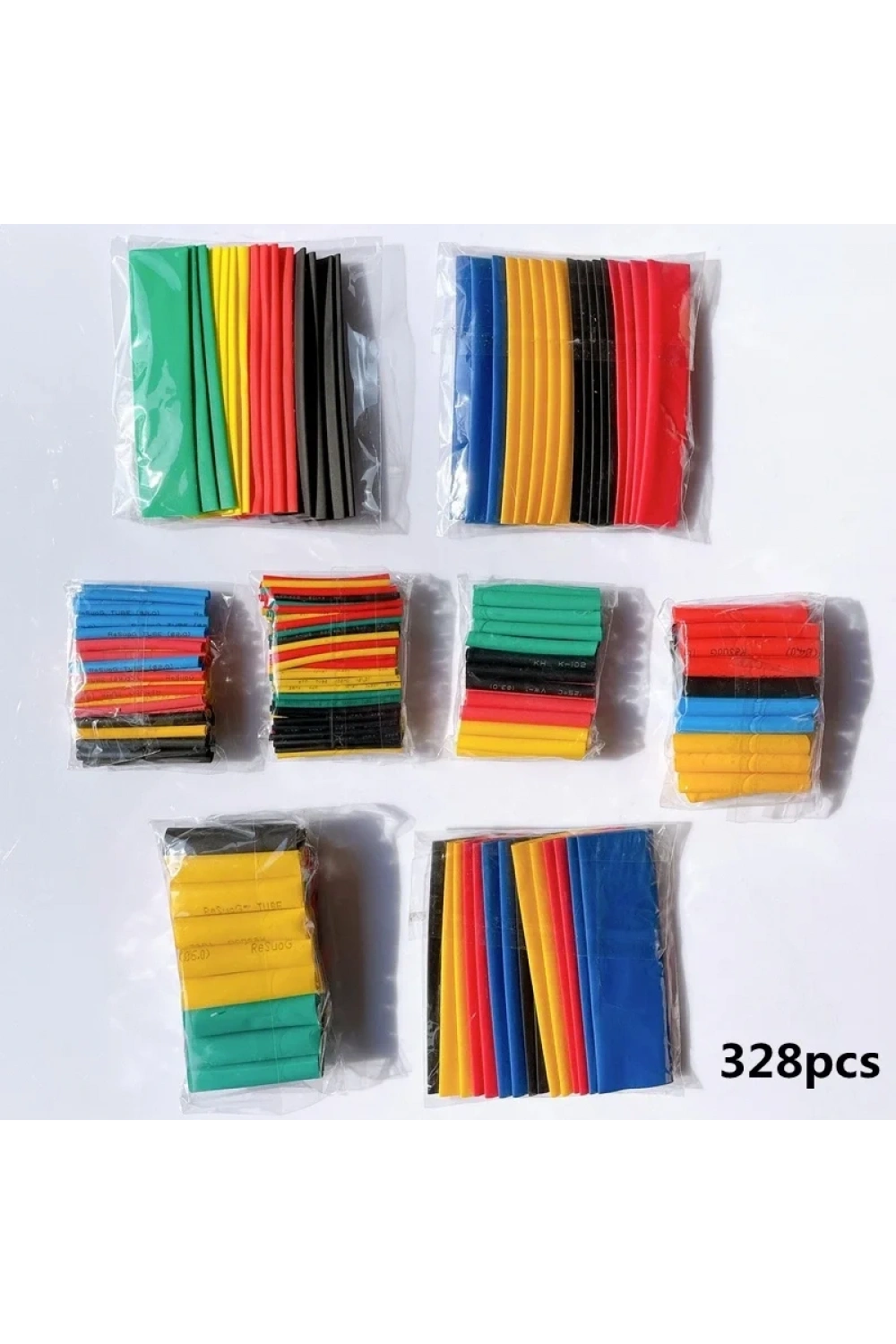 Isı İle Daralan Shrink Boru Makaron Kablo Yalıtım Set 328 Parça