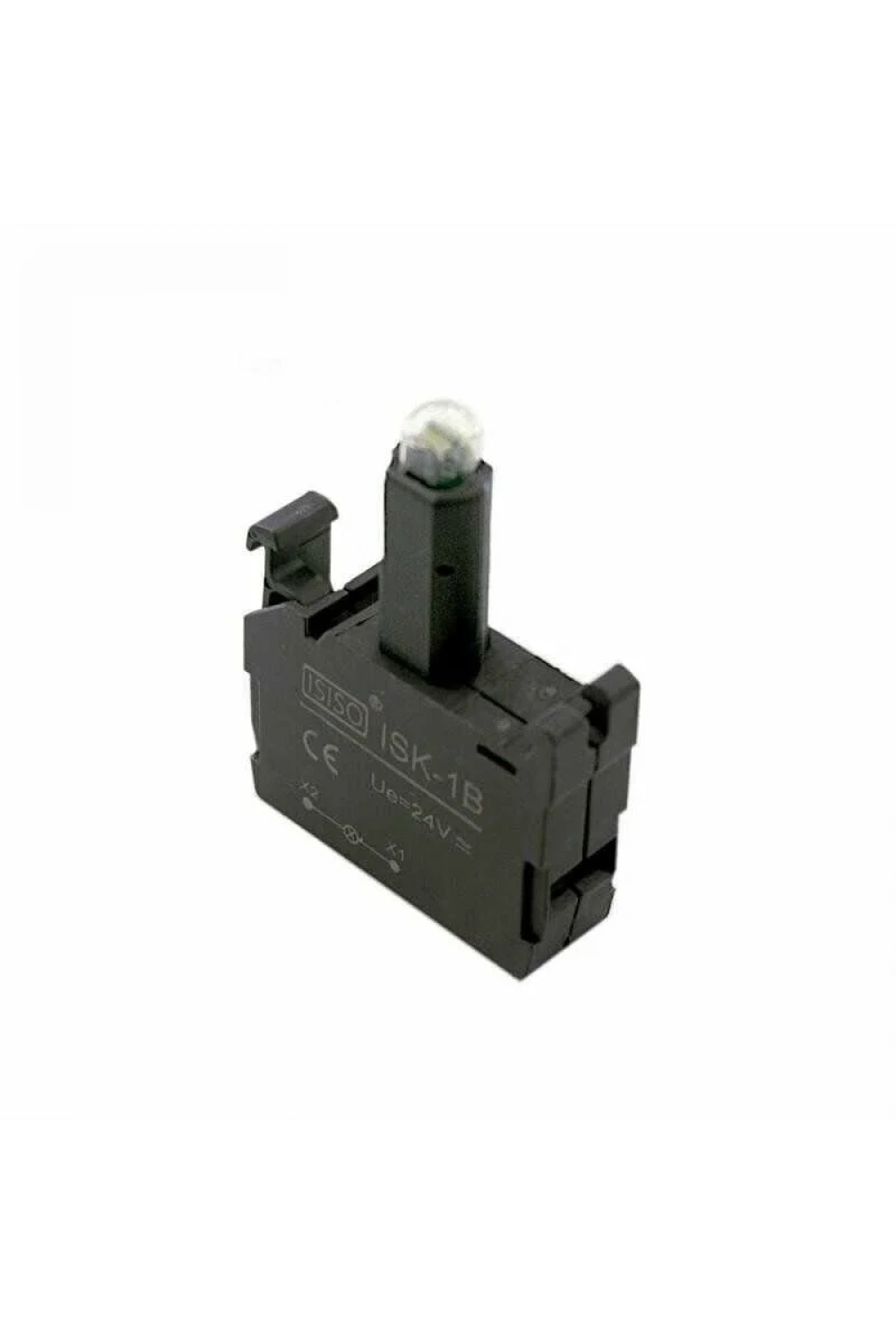 ISK-1B 24V Buton Işık Kontağı - Beyaz