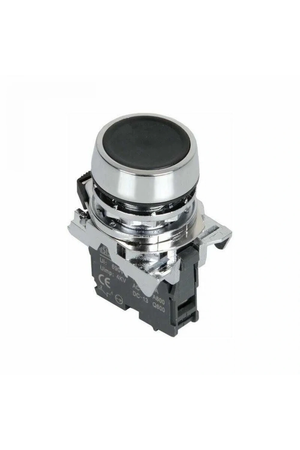 ISM-BA21 Metal Yaylı Push Buton - Siyah