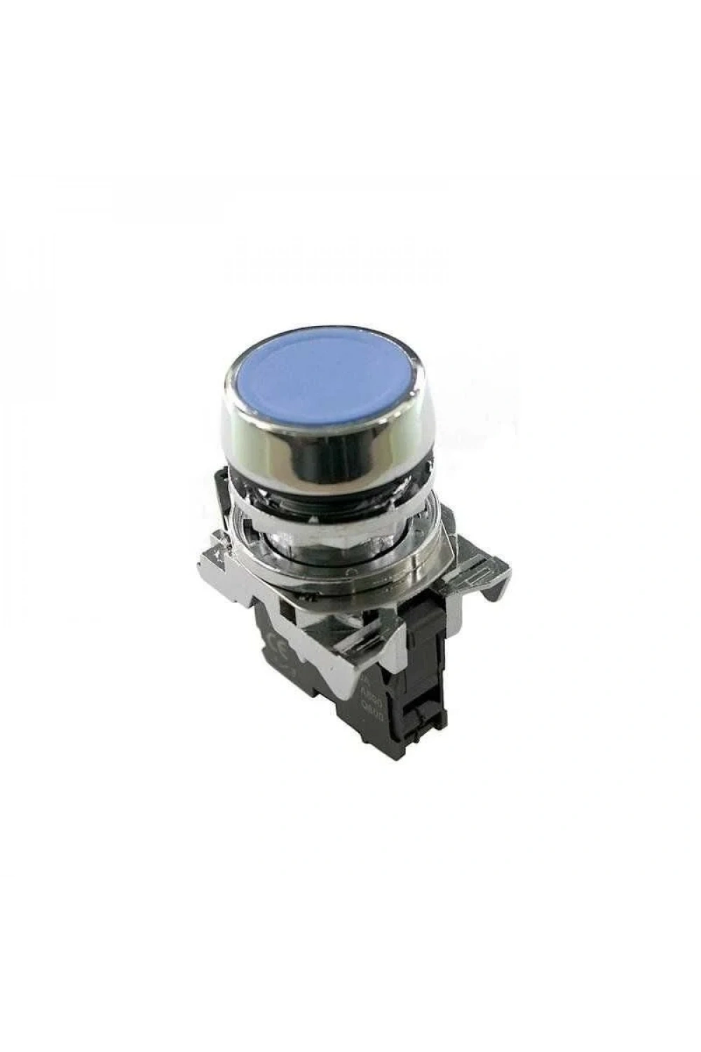 ISM-BA61 Metal Yaylı Push Buton - Mavi