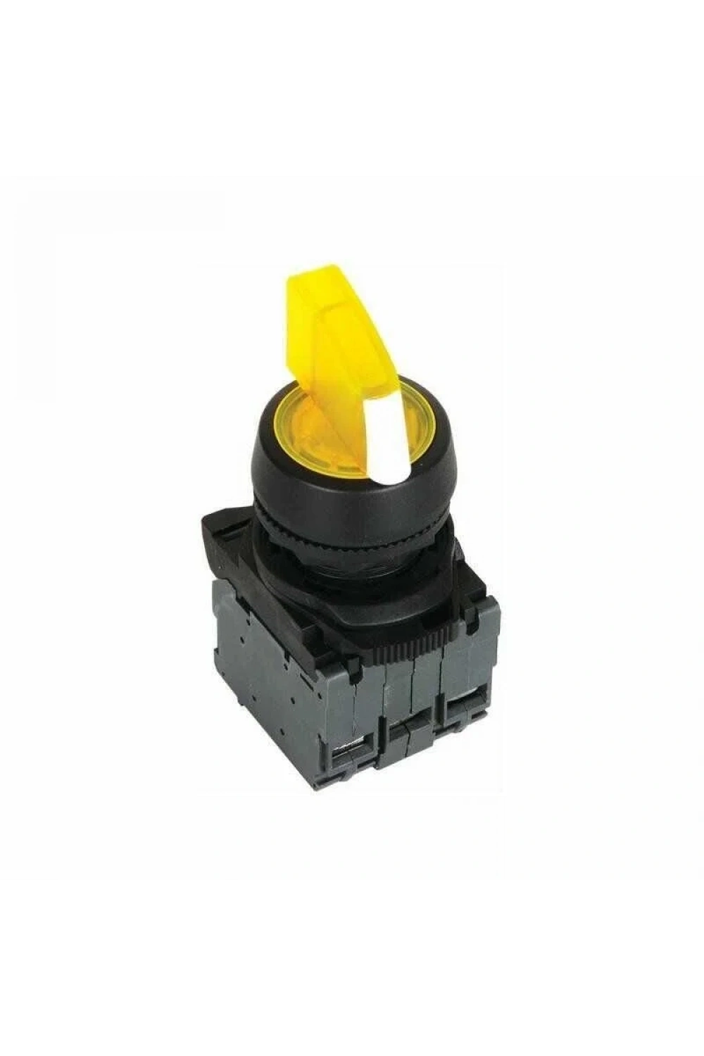 ISP-AK135M5 220V Sarı Işıklı Mandal Buton 1-0-2