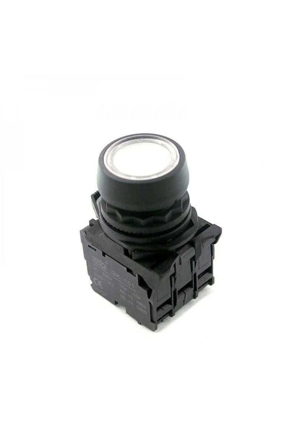 ISP-AW31M5 220V Led Işıklı Yaylı Buton - Beyaz