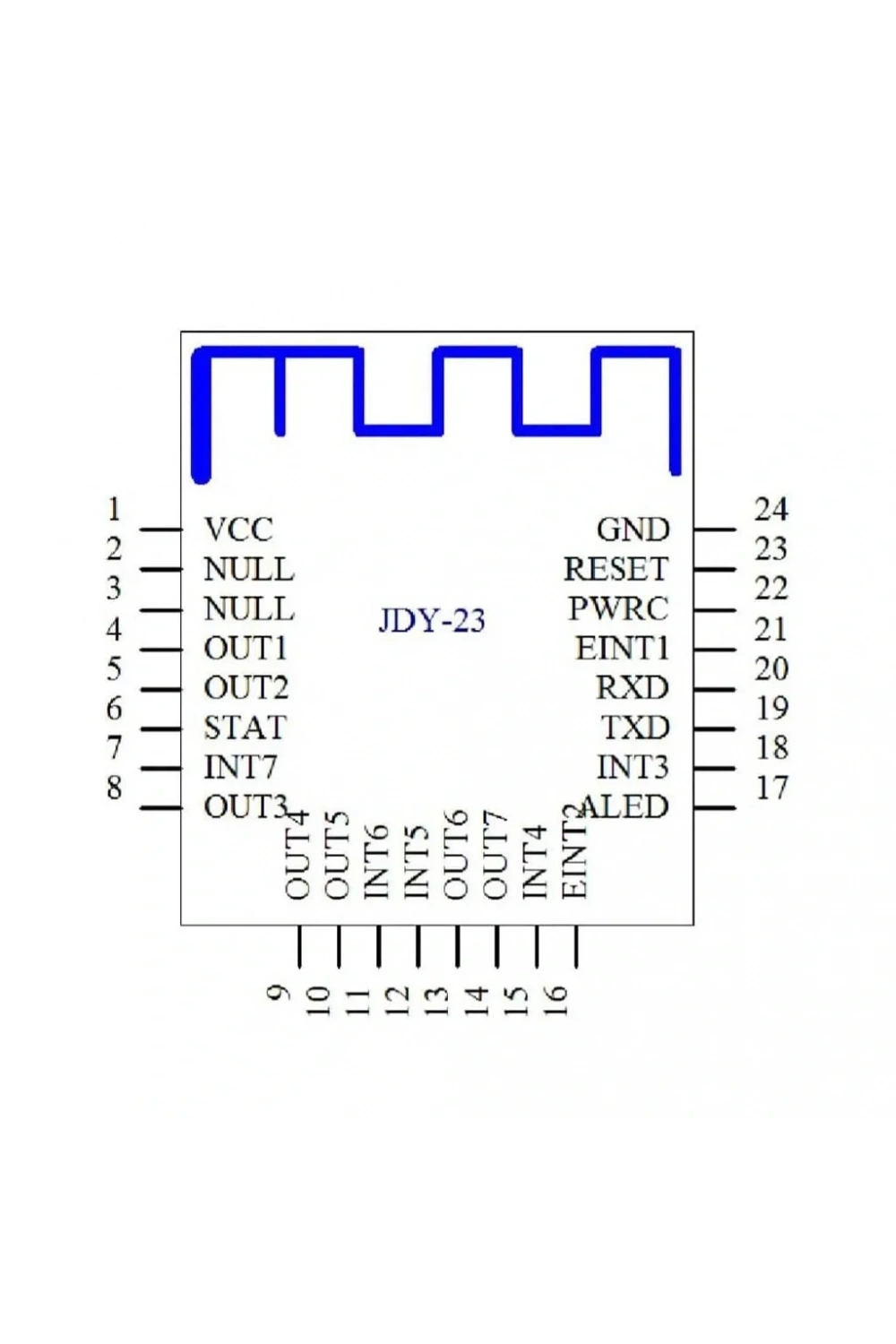 Jdy-23 Bluetooth 5.0 Modül Kablosuz Haberleşme Modülü