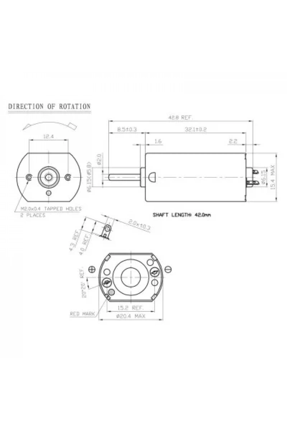 JFF-180SH 2.4V Mini DC Motor