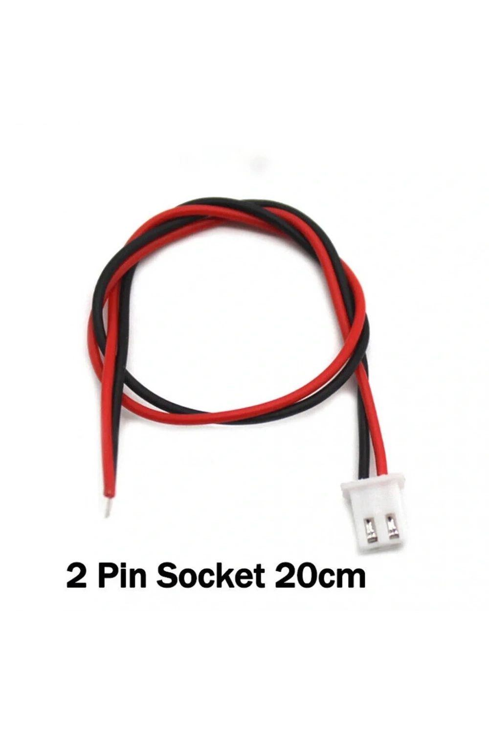 JST-XH 2.54mm 2 Pin 26AWG 20cm Tek Damarlı Dişi Bağlantı Kablosu