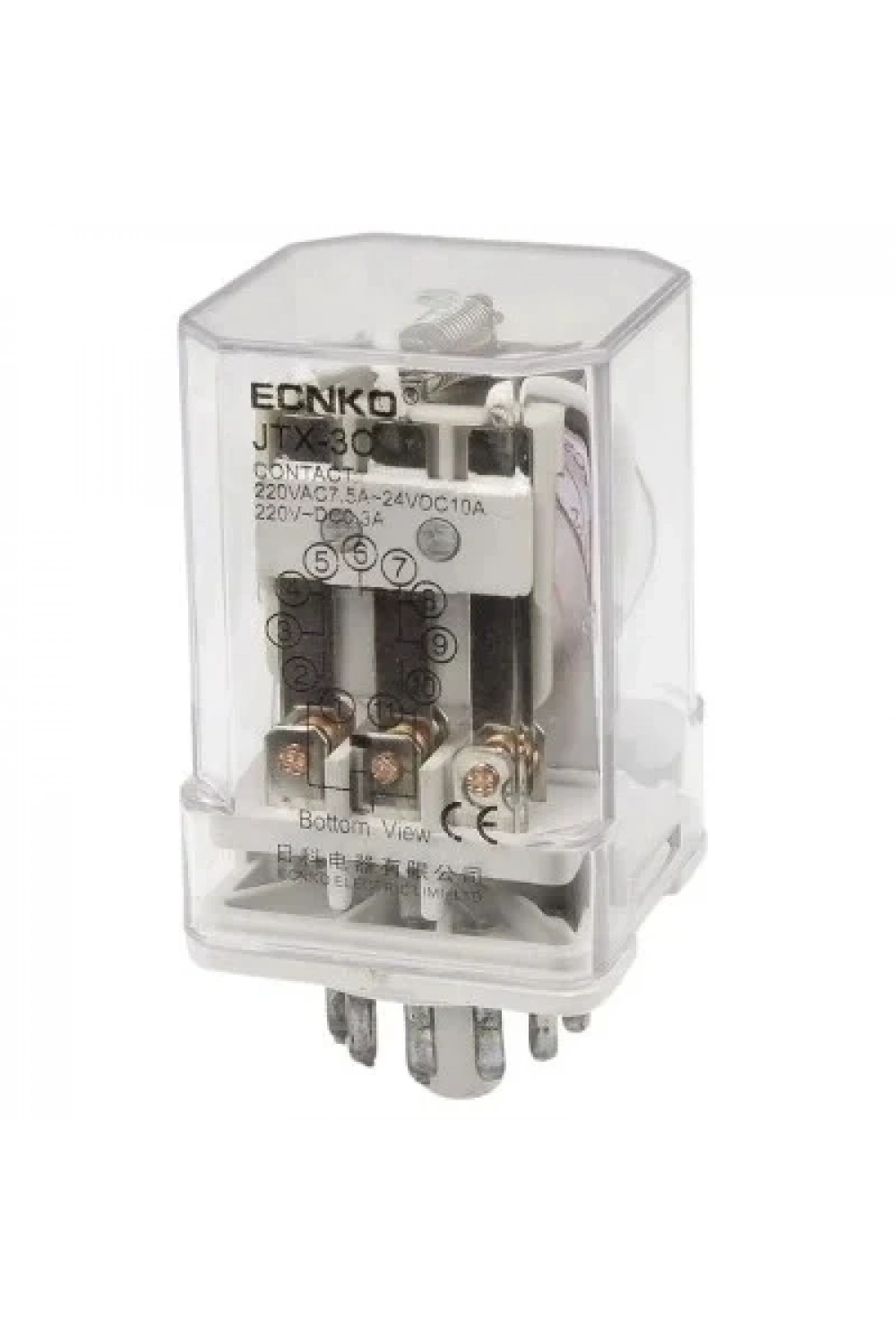 JTX-3C DC 24V 11 Pin 3NO + 3NC Elektromanyetik Röle