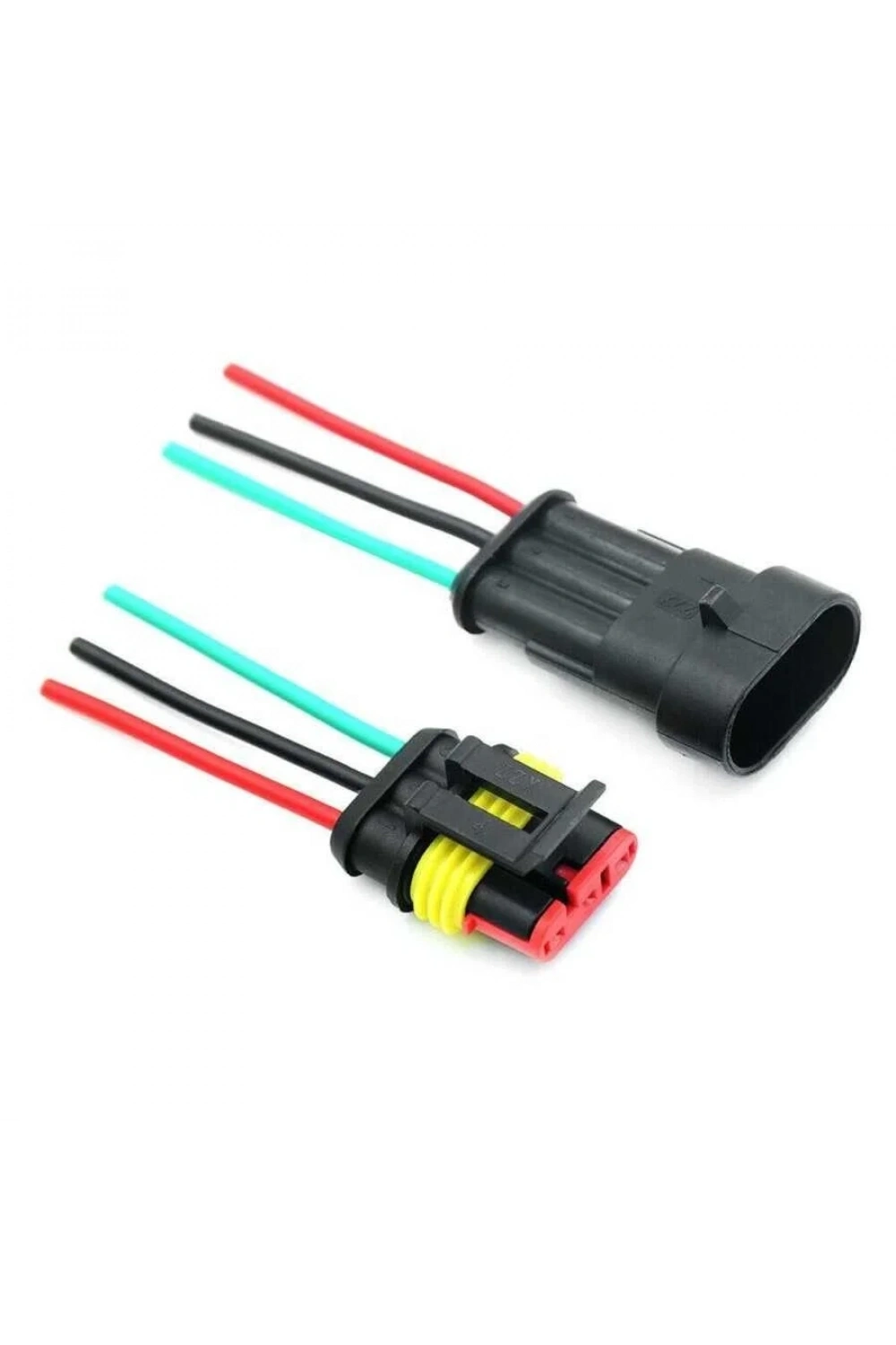 Kablolu 3-Pin Su Geçirmez Konnektör Takımı