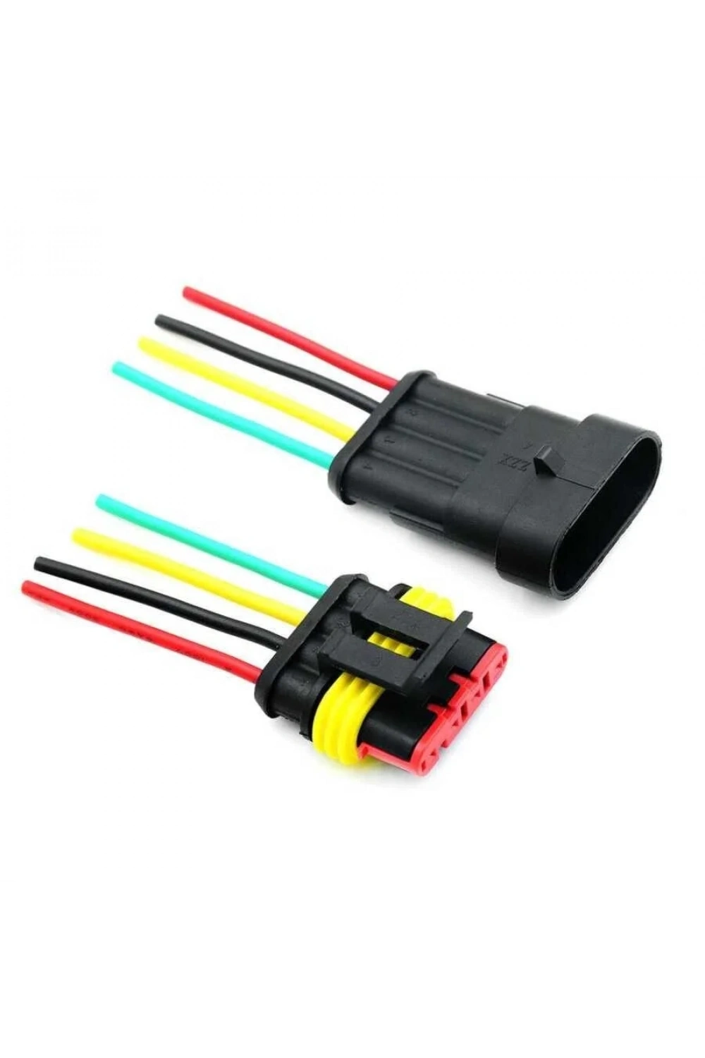 Kablolu 4-Pin Su Geçirmez Konnektör Takımı