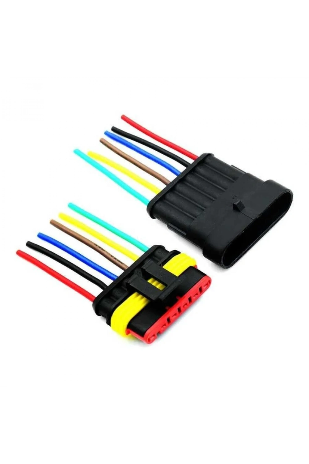 Kablolu 6-Pin Su Geçirmez Konnektör Takımı