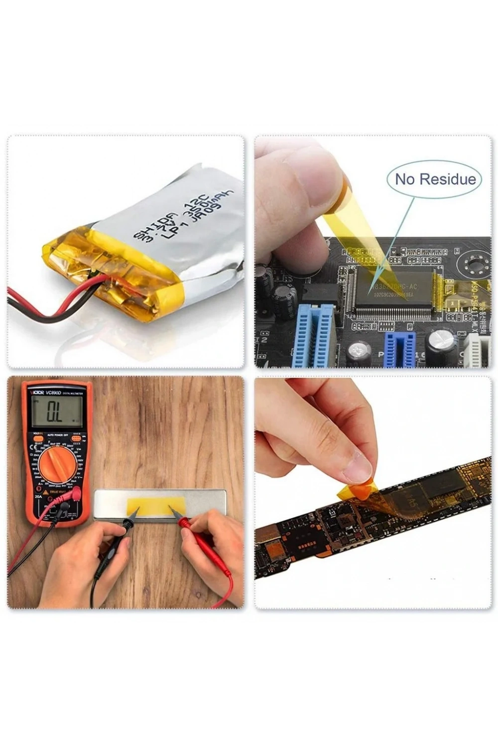 Kapton Bant 5mmx30m Yüksek Isıya Dayanıklı Yanmaz Bant