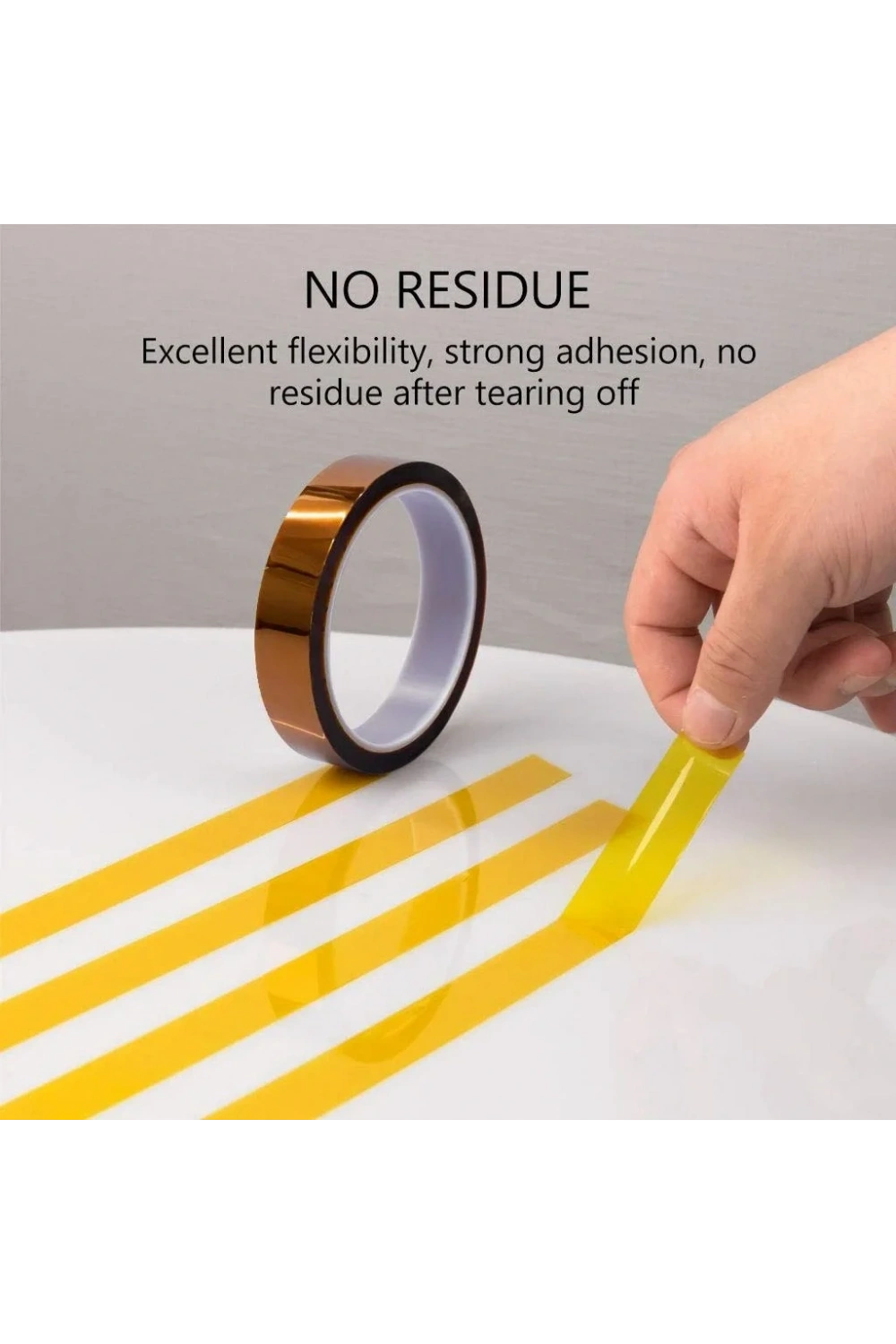 Kapton Bant 5mmx30m Yüksek Isıya Dayanıklı Yanmaz Bant