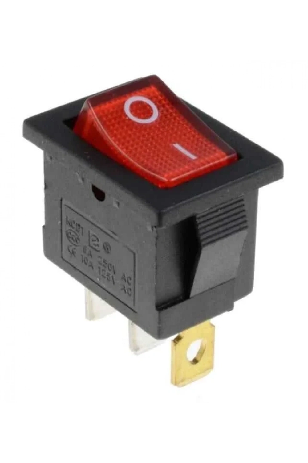 KCD1-1 Kırmızı Işıklı On/Off Anahtar 3 Pin