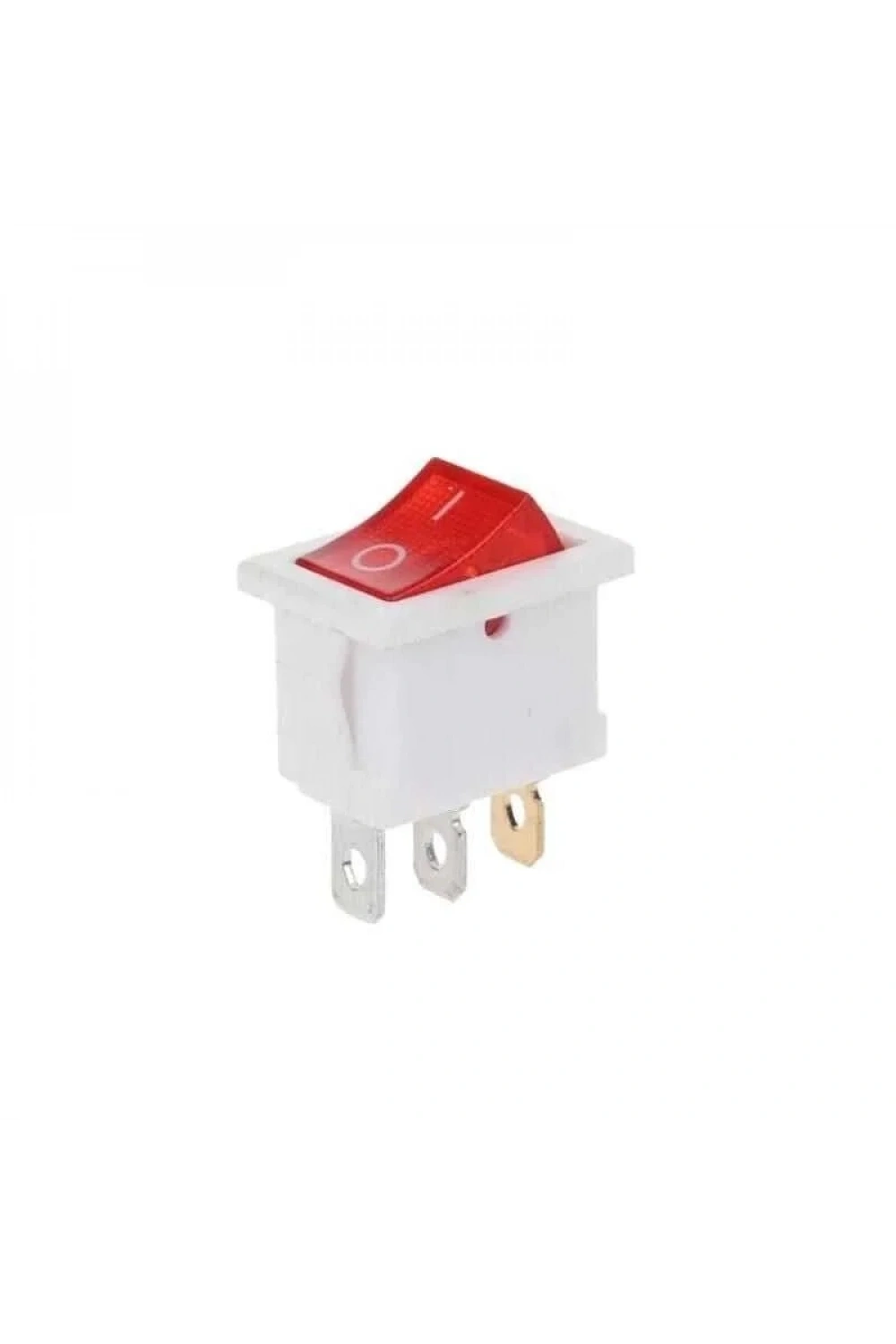 KCD1 Beyaz Kırmızı Işıklı On/Off Anahtar 3 Pin