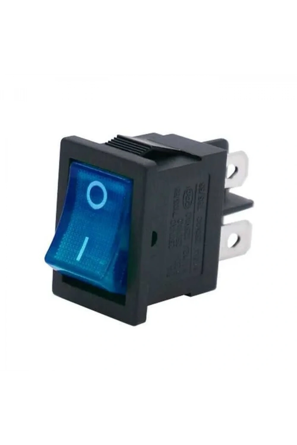 KCD1 Mavi Işıklı On/Off Anahtar 4 Pin
