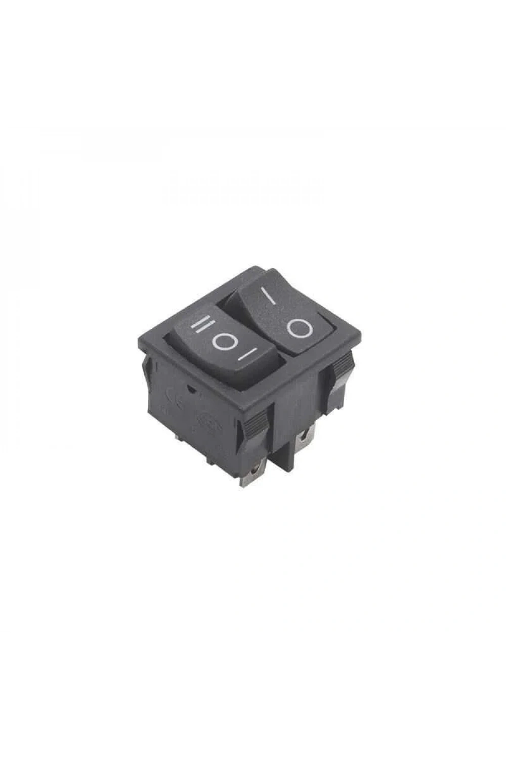 KCD2-502 İkili ON-OFF-ON Switch 5 Pin - Siyah