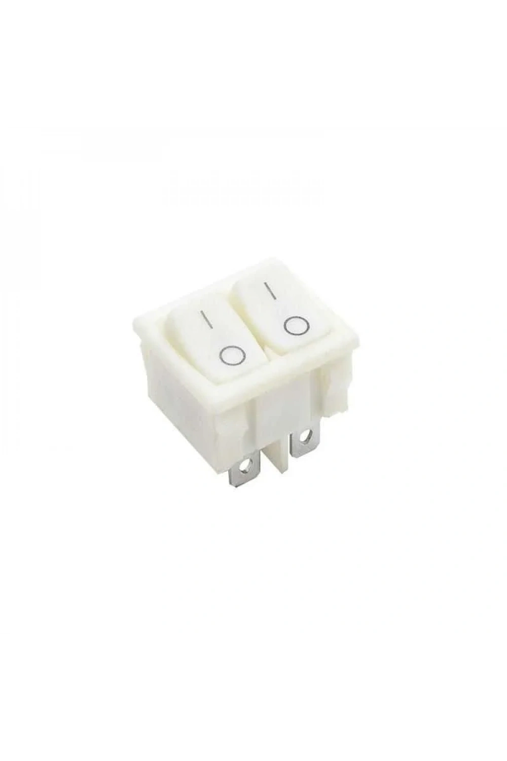 KCD2-502 İkili ON-OFF Switch 6 Pin - Beyaz
