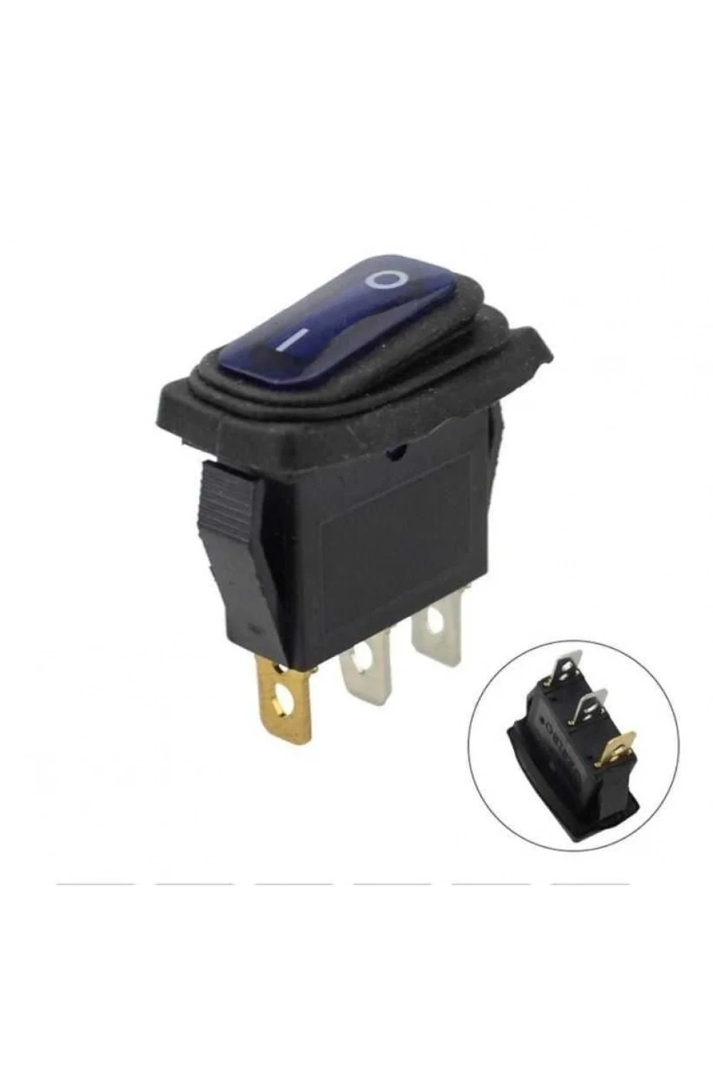 KCD3 15A Su Geçirmez Mavi Işıklı ON-OFF Anahtar