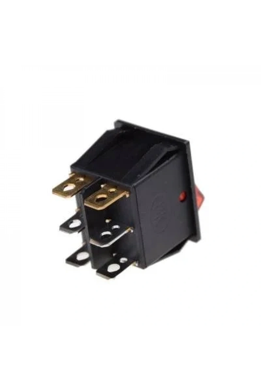 KCD4 İkili Işıklı ON-OFF Switch Kırmızı Yeşil 6 Pin